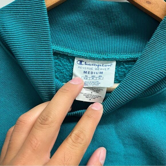 Rare Champion Reverse Weave Heavyweight Moc Neck Sweatshirt (M) - Picture 6 of 8